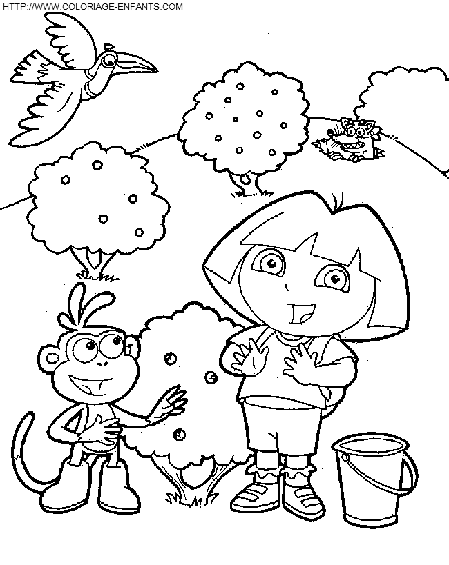 Dora The Explorer coloring