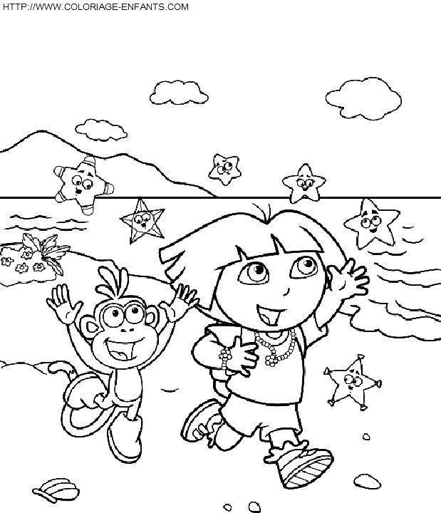 Dora The Explorer coloring