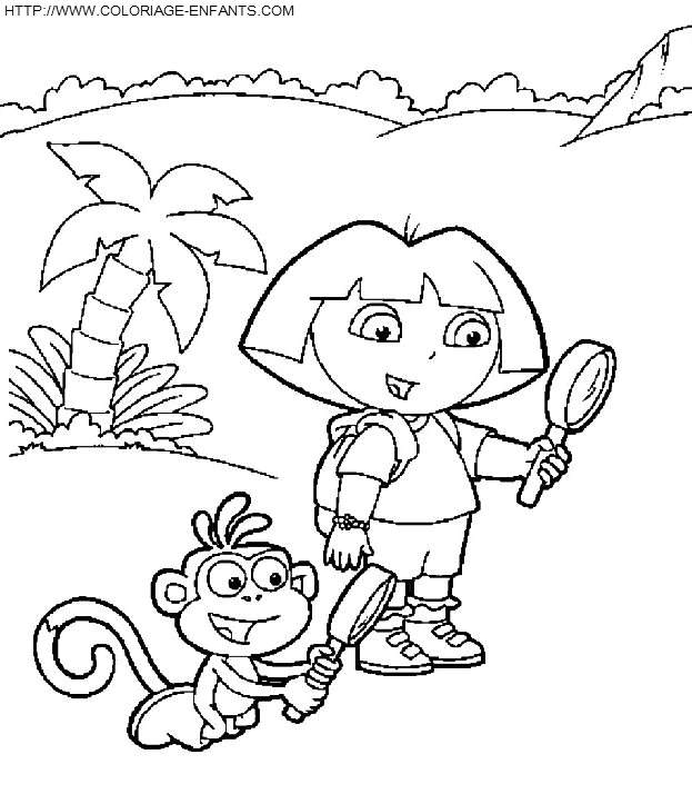 Dora The Explorer coloring