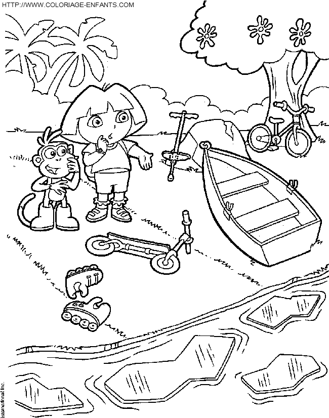 Dora The Explorer coloring