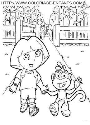 Dora The Explorer coloring