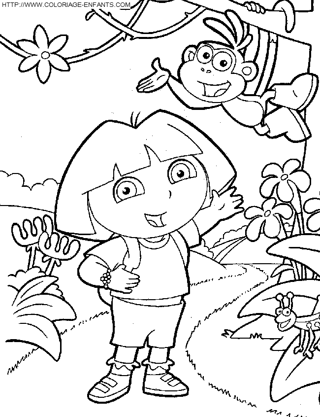 Dora The Explorer coloring