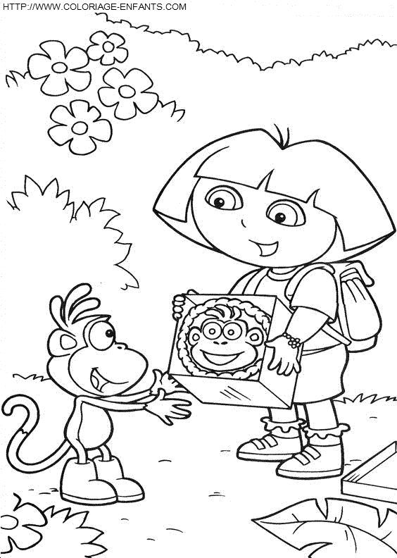 Dora The Explorer coloring