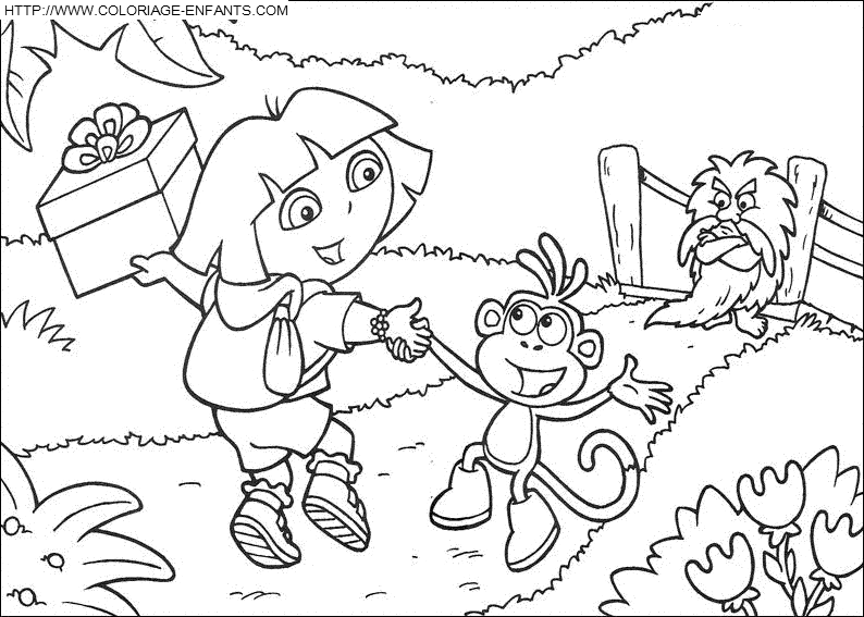 Dora The Explorer coloring