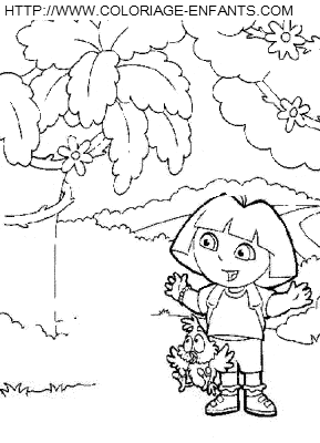 Dora The Explorer coloring