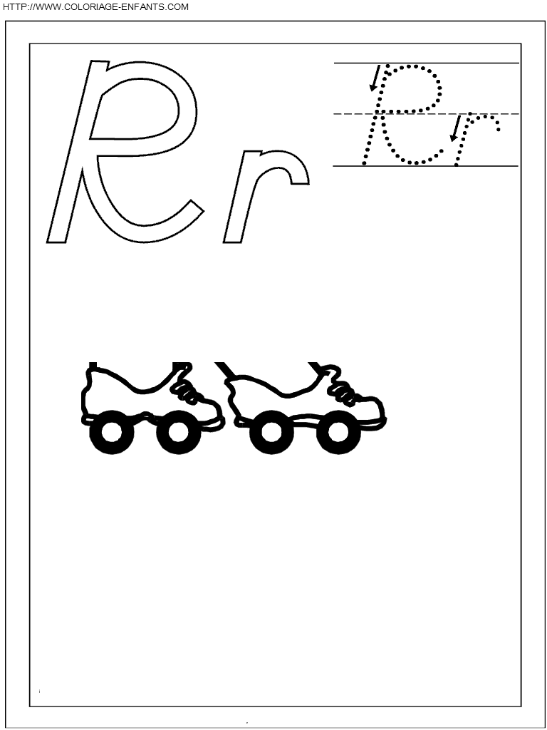 Letters coloring