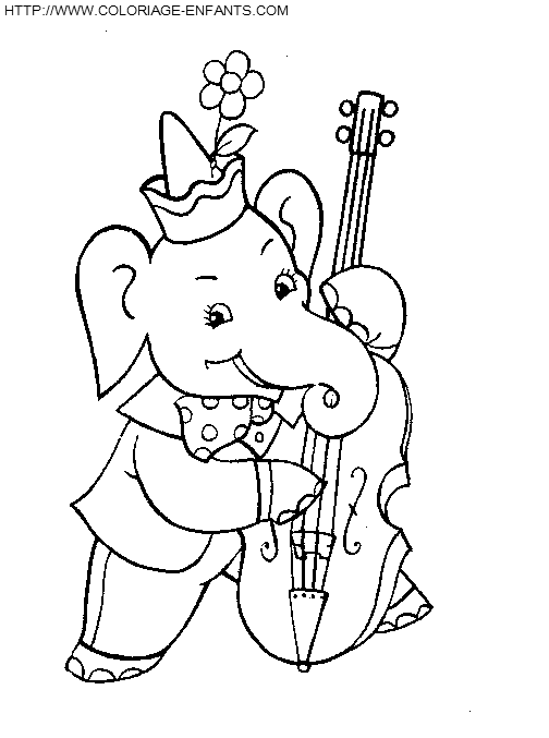 Elephants coloring