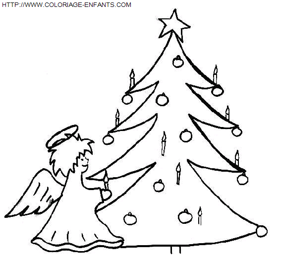 Christmas Angels coloring