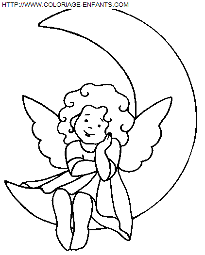 Christmas Angels coloring