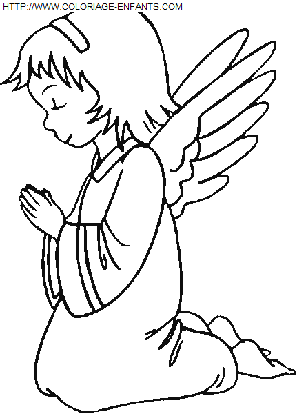 Christmas Angels coloring