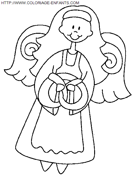 Christmas Angels coloring