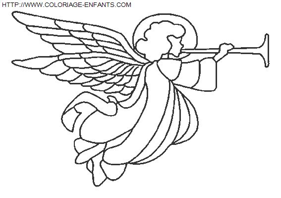 Christmas Angels coloring