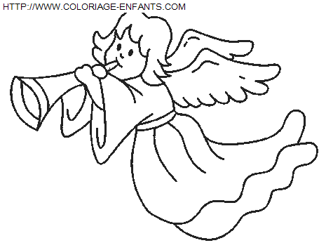 Christmas Angels coloring