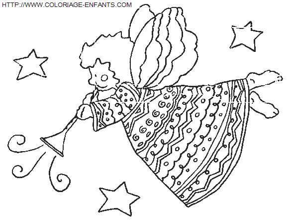 Christmas Angels coloring