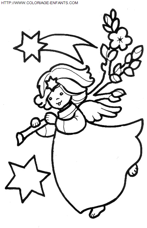 Christmas Angels coloring