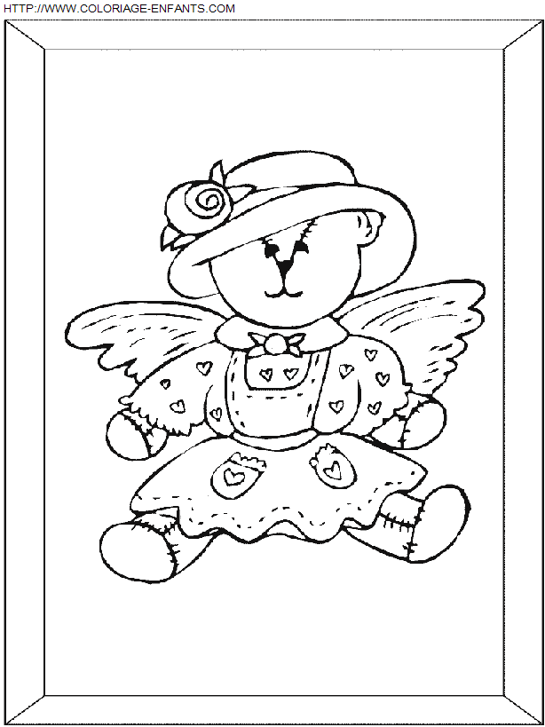 Christmas Angels coloring