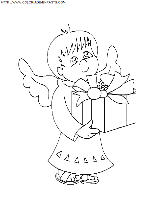 Christmas Angels coloring