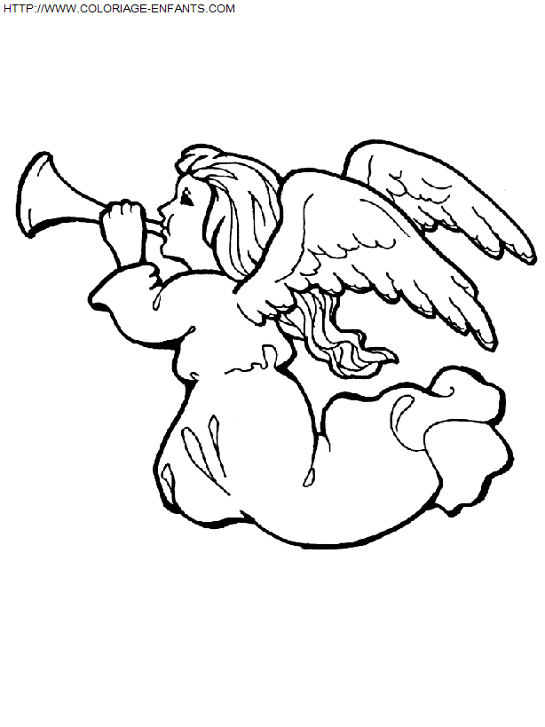 Christmas Angels coloring