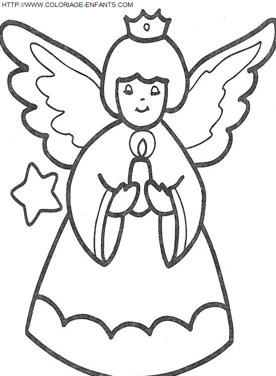 Christmas Angels coloring