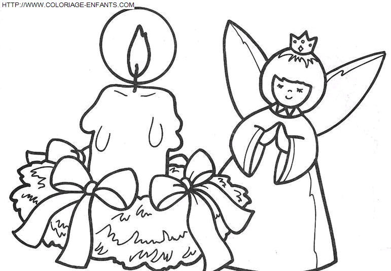 Christmas Angels coloring