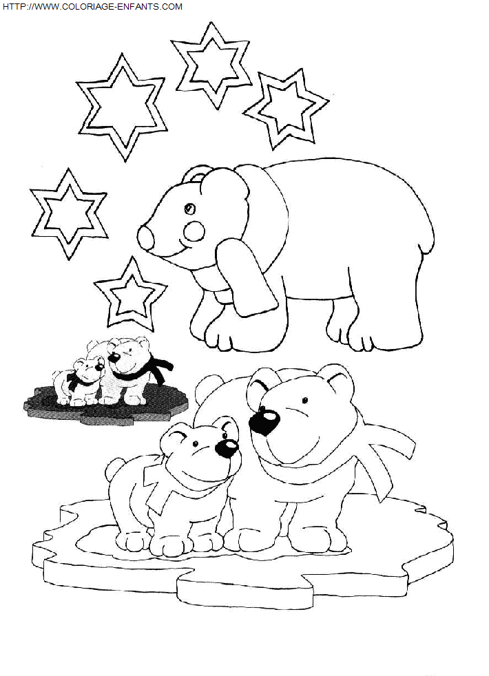 Christmas Animals coloring