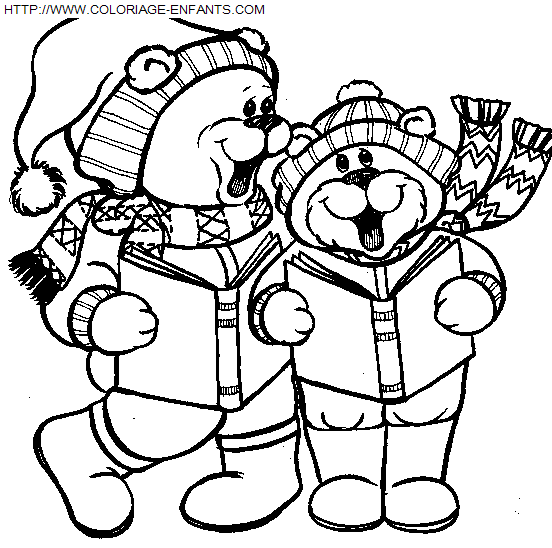 Christmas Animals coloring