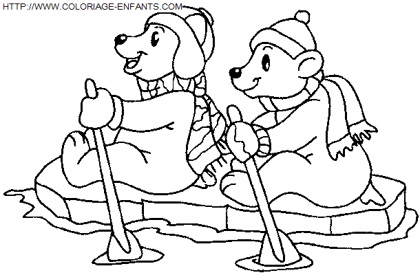 Christmas Animals coloring