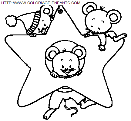 Christmas Animals coloring