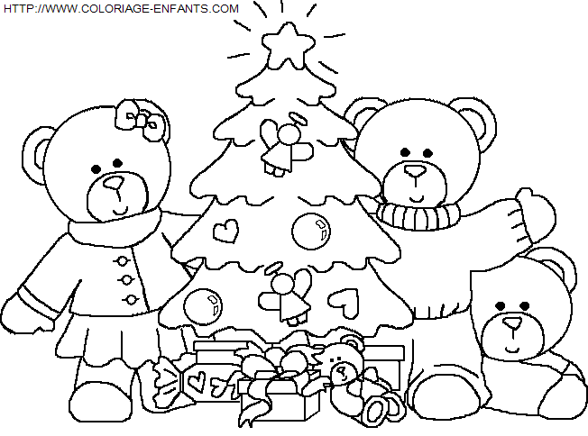 Christmas Animals coloring