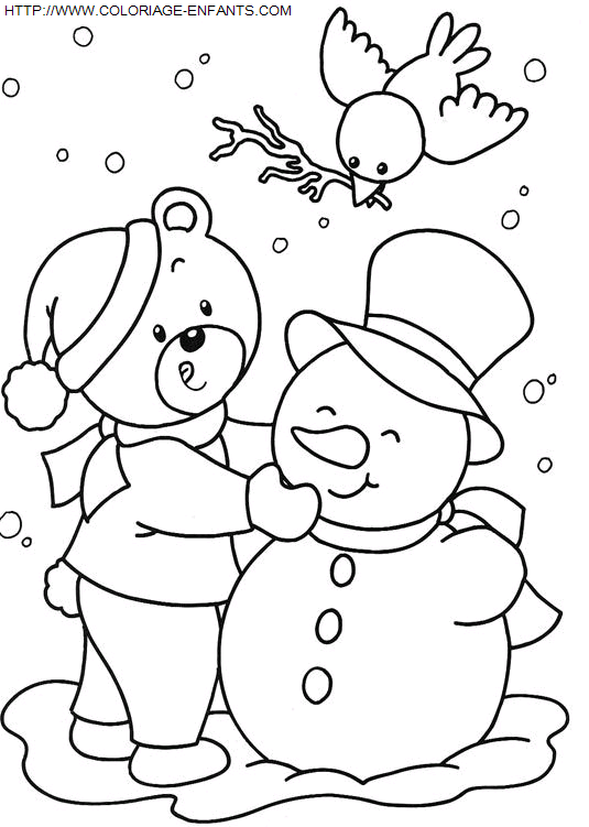 Christmas Animals coloring