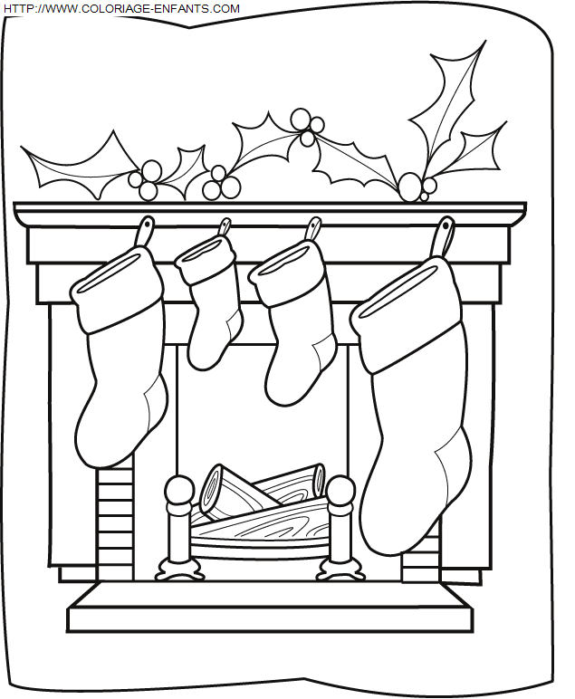 Christmas Boots coloring