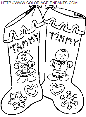 Christmas Boots coloring