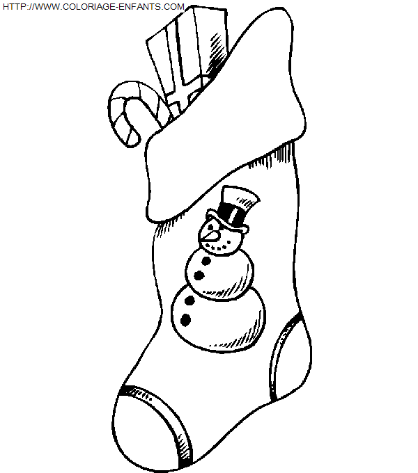 Christmas Boots coloring