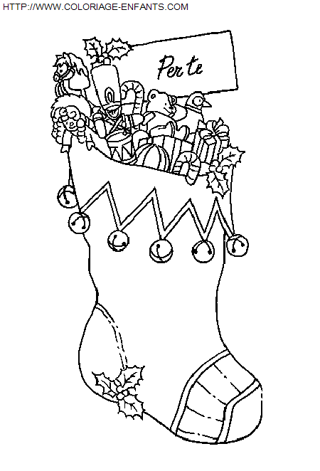 Christmas Boots coloring