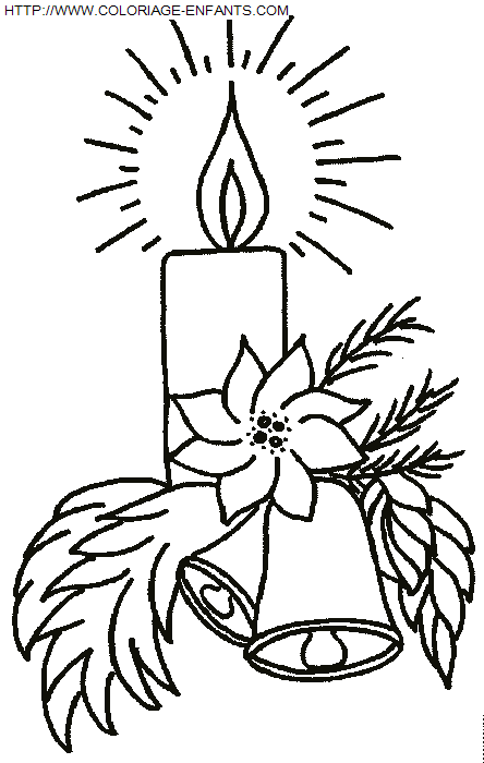 Christmas Candles coloring