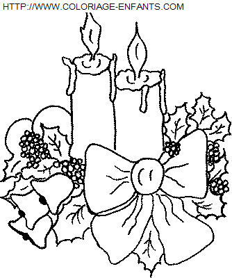 Christmas Candles coloring