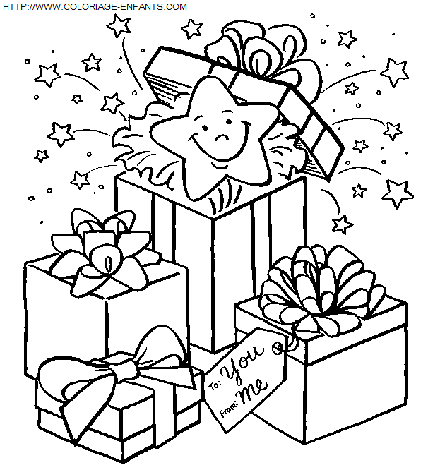 Christmas Presents coloring