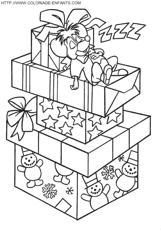 Christmas Presents coloring