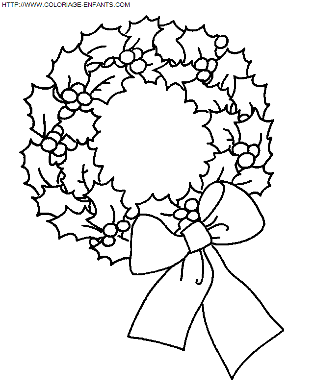 Christmas Wreaths coloring