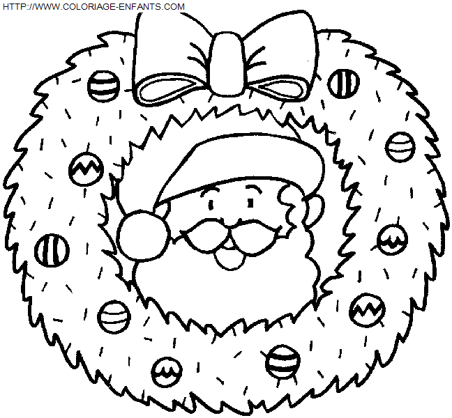 Christmas Wreaths coloring