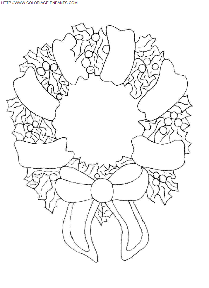 Christmas Wreaths coloring