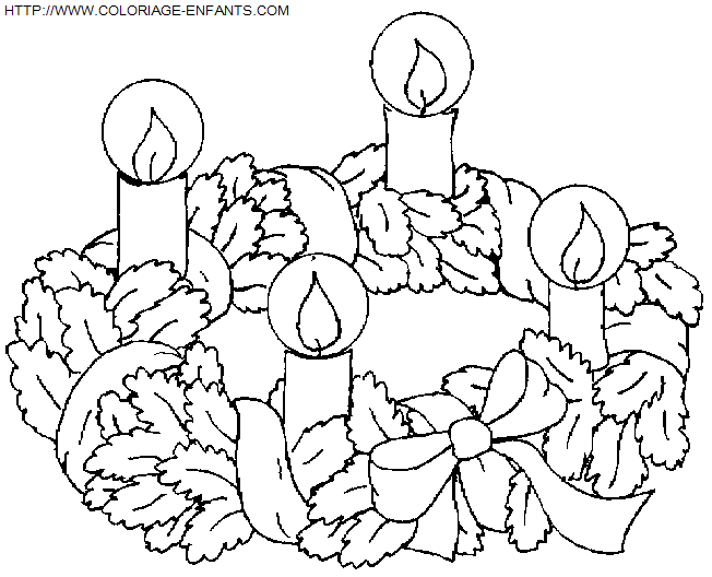 Christmas Wreaths coloring