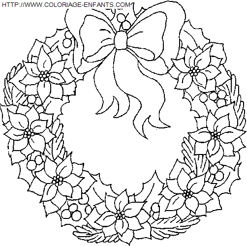 Christmas Wreaths coloring