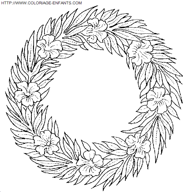 Christmas Wreaths coloring