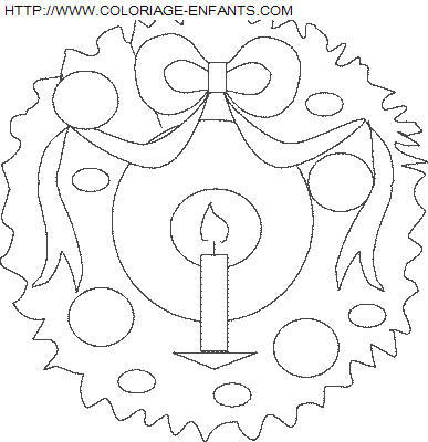 Christmas Wreaths coloring