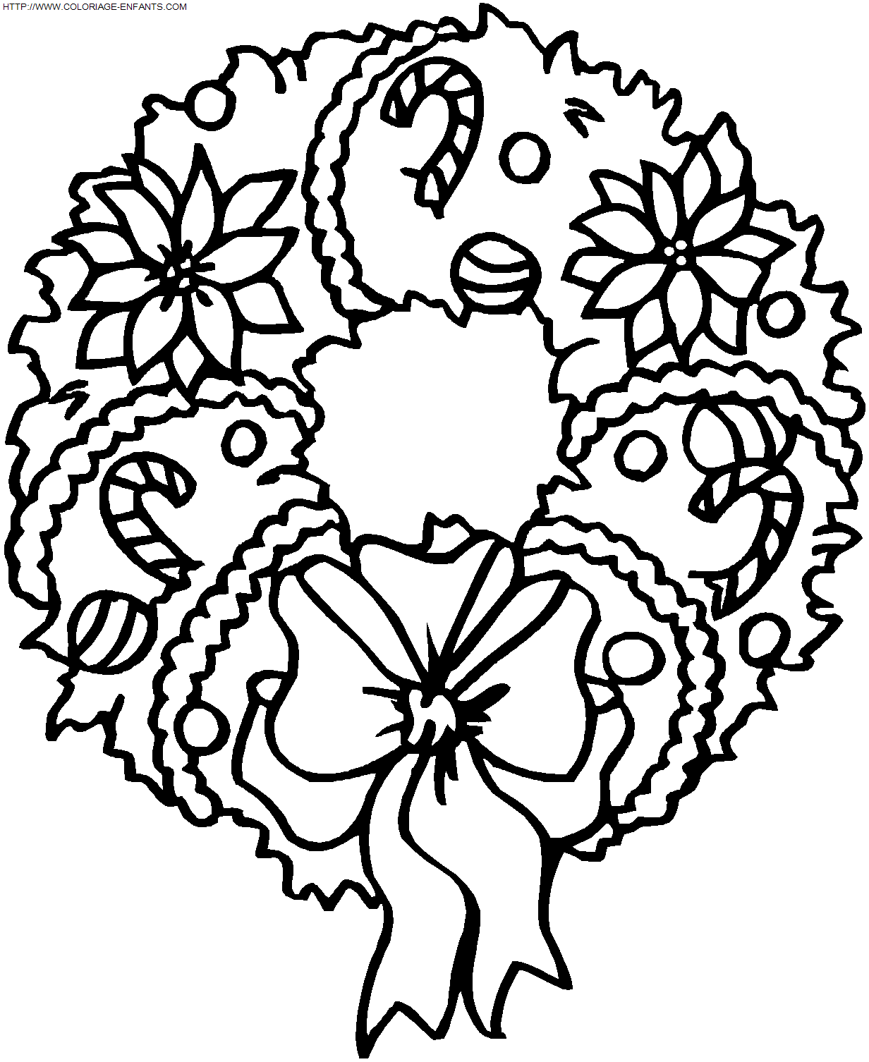 Christmas Wreaths coloring