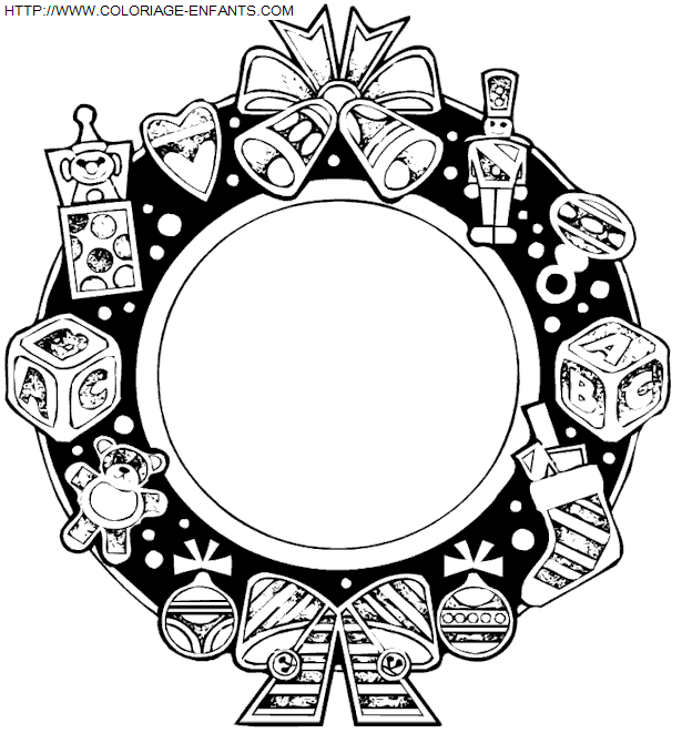 Christmas Wreaths coloring