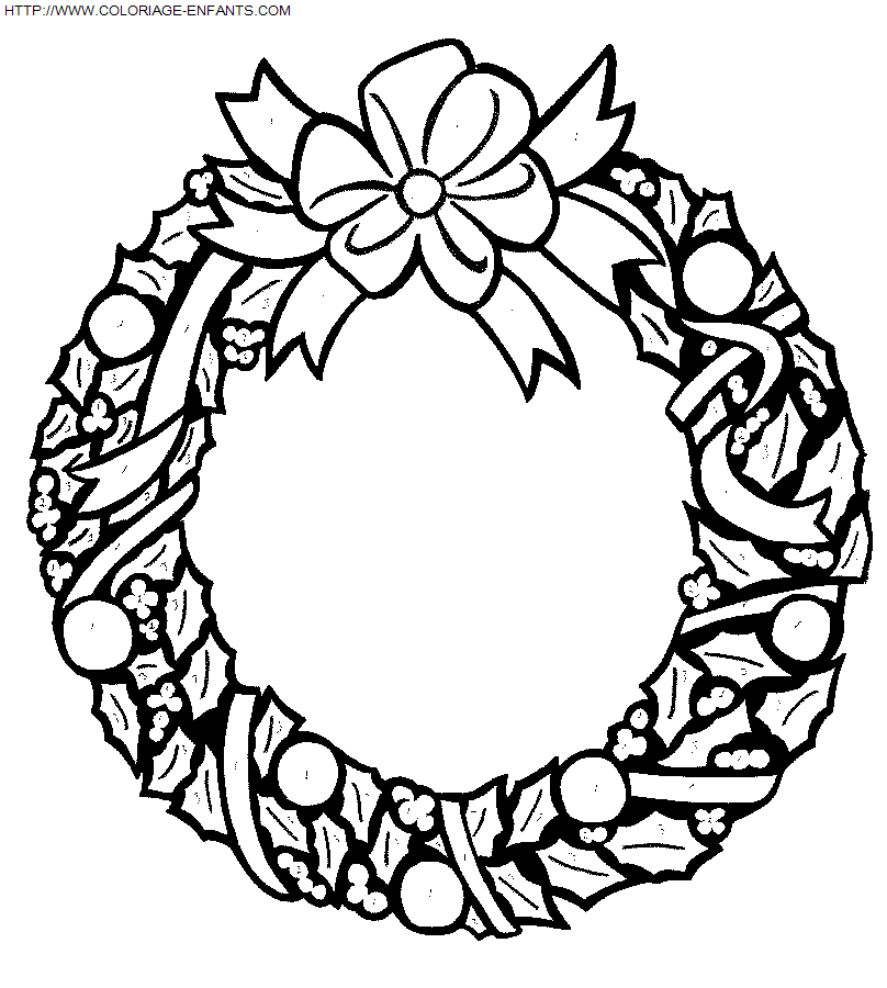 Christmas Wreaths coloring