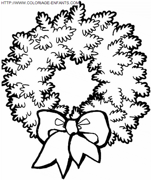 Christmas Wreaths coloring