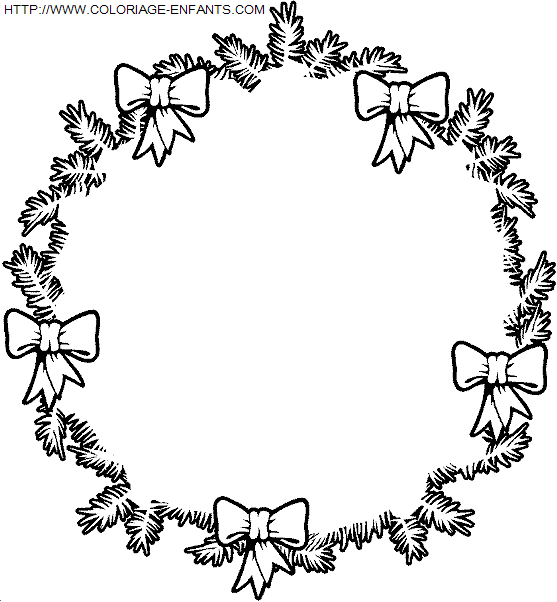 Christmas Wreaths coloring